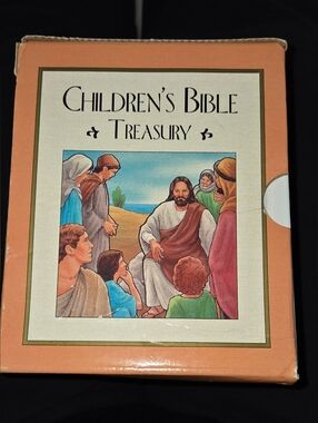 Children's Bible Treasury - Peach Cover 12 Books Total